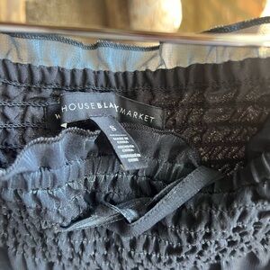 White House Black Market Black Smocked Skirt